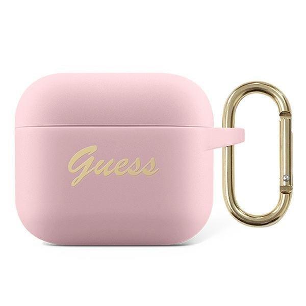 Guess Guess Silicone Vintage Script Skal AirPods 3 - Rosa