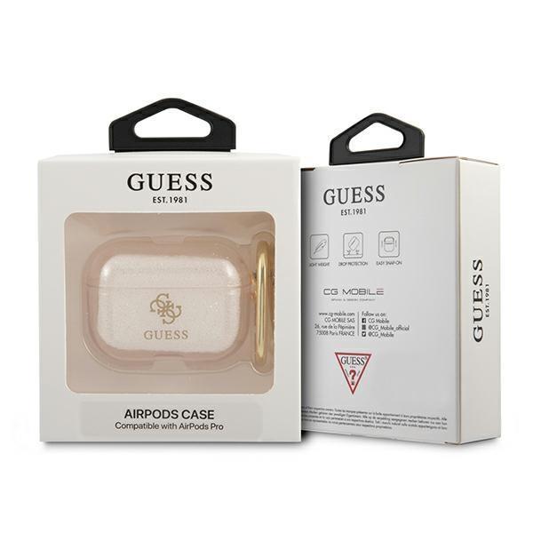 Guess Guess Glitter Collection Skal AirPods Pro - Guld