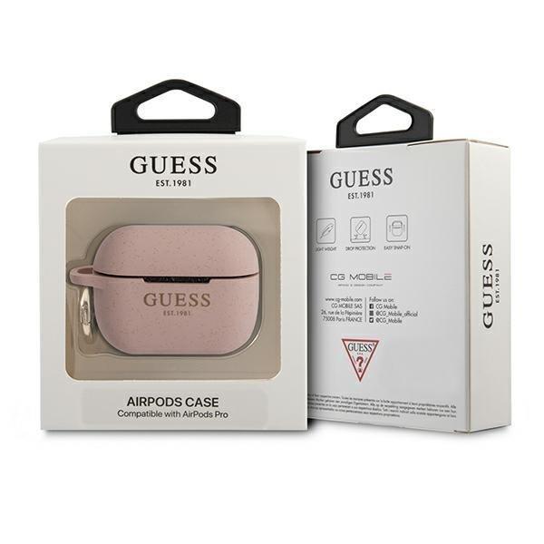 Guess Guess Silicone Glitter Skal AirPods Pro - Rosa