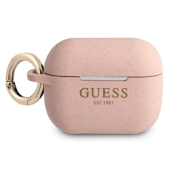 Guess Guess Silicone Glitter Skal AirPods Pro - Rosa