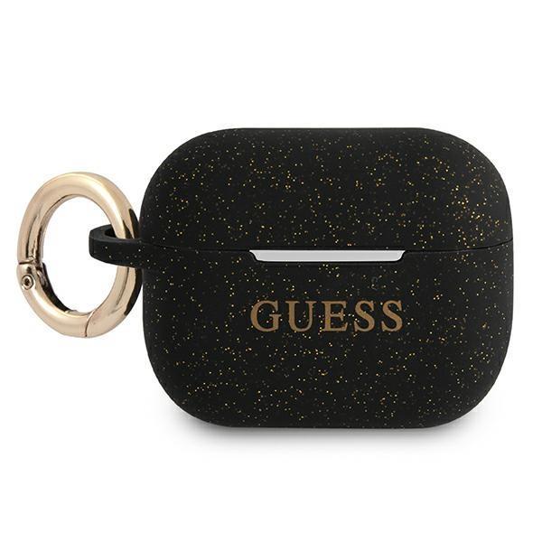 UTGATT1 Guess Silicone Glitter Skal AirPods Pro - Svart