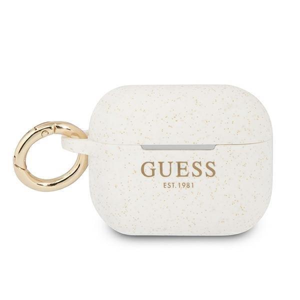 Guess Guess Silicone Glitter Skal AirPods Pro - Vit