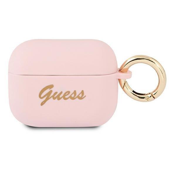 Guess Guess Silicone Vintage Script Skal AirPods Pro - Rosa