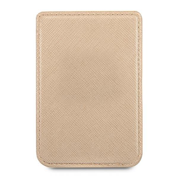 Guess Guess Saffiano Magsafe Korthållare - Guld