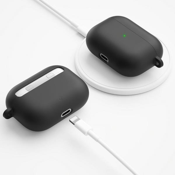 PodSkinz PodSkinz HyBridShell Keychain Hårt Premium skal för Airpods Pro - Svart