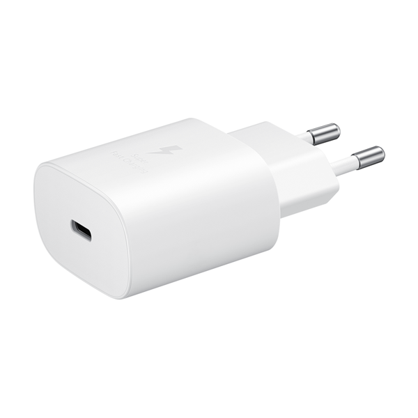 Samsung Samsung Reseväggladdare 25W USB Typ-C + Kabel USB Typ-C 1m - Vit