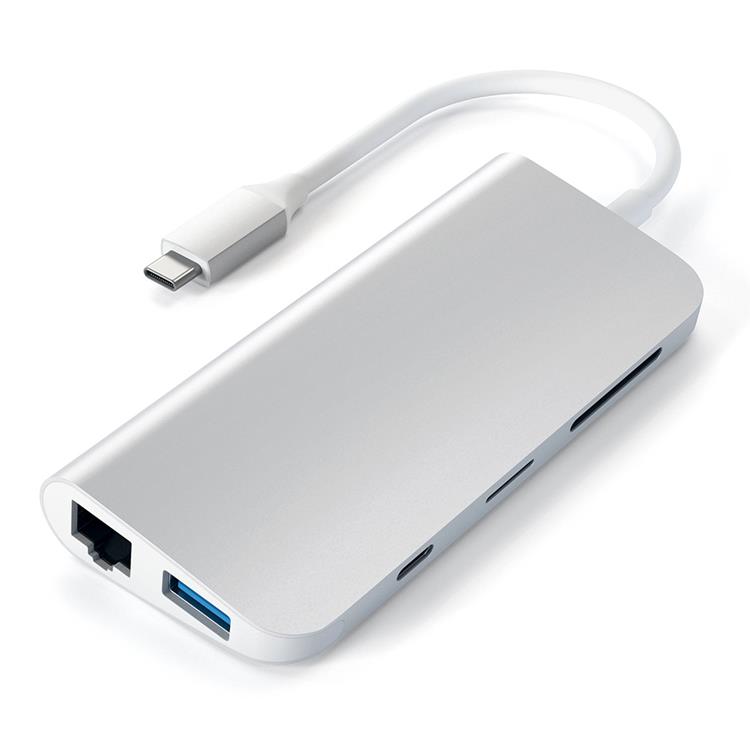 Satechi Satechi USB-C Multimedia Adapter 4K HDMI / Mini DisplayPort - Silver