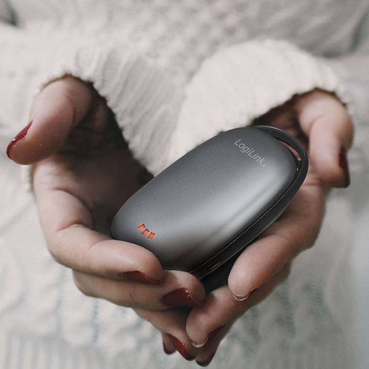 LogiLink LogiLink PowerBank med handvärmare 4000 mAh - Svart