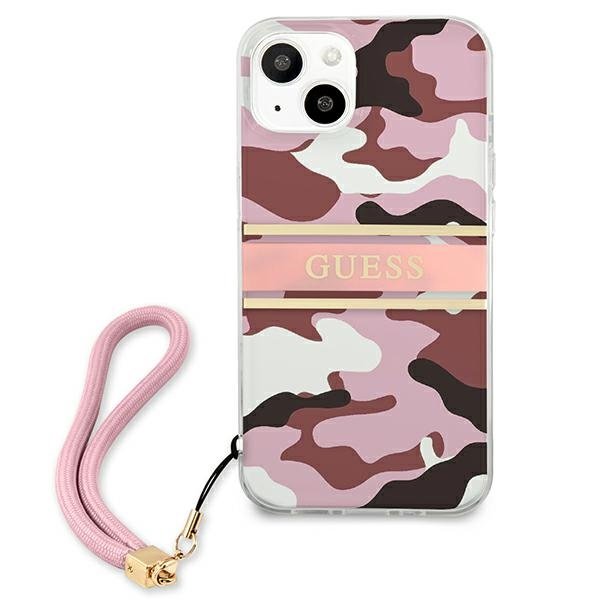 Guess Guess Camo Strap Collection Skal iPhone 13 mini - Rosa