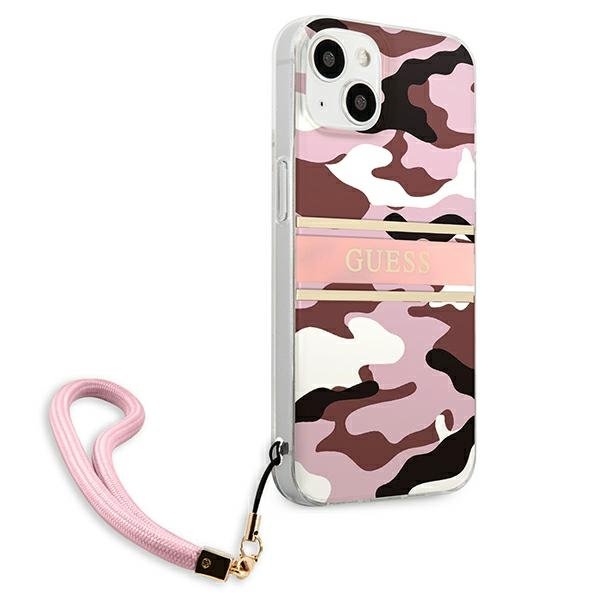 Guess Guess Camo Strap Collection Skal iPhone 13 mini - Rosa