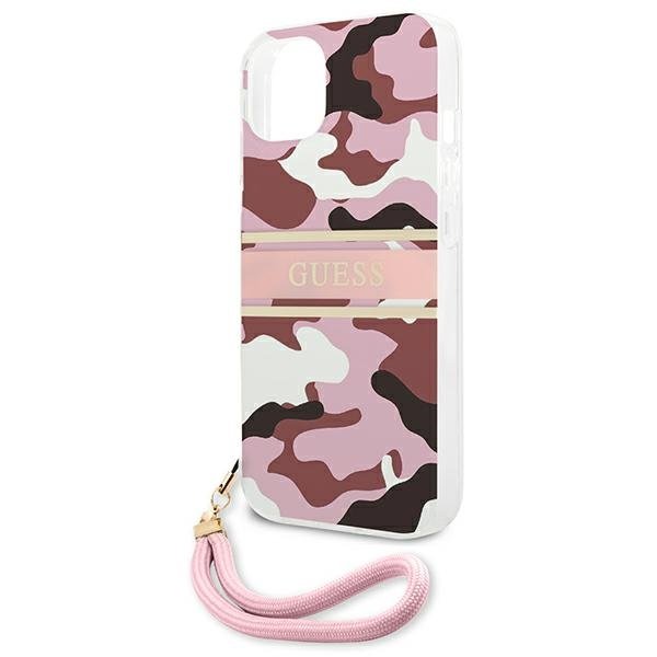 Guess Guess Camo Strap Collection Skal iPhone 13 mini - Rosa