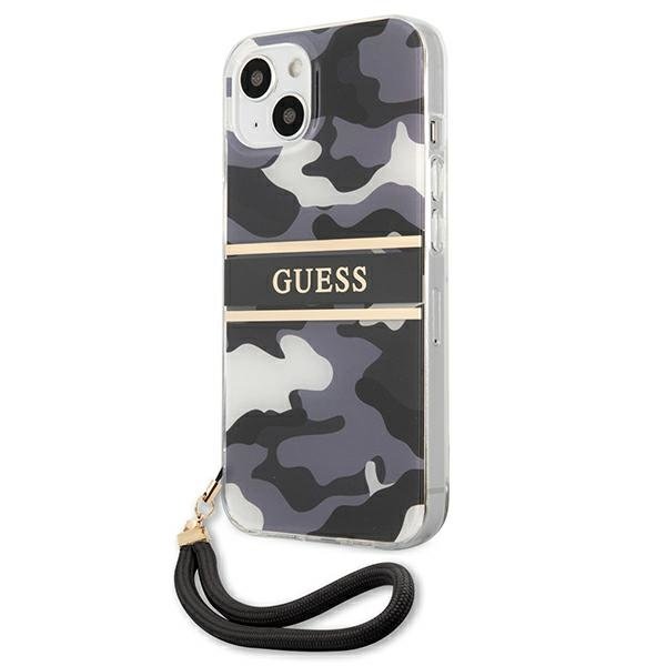 Guess Guess Camo Strap Collection Skal iPhone 13 mini - Svart