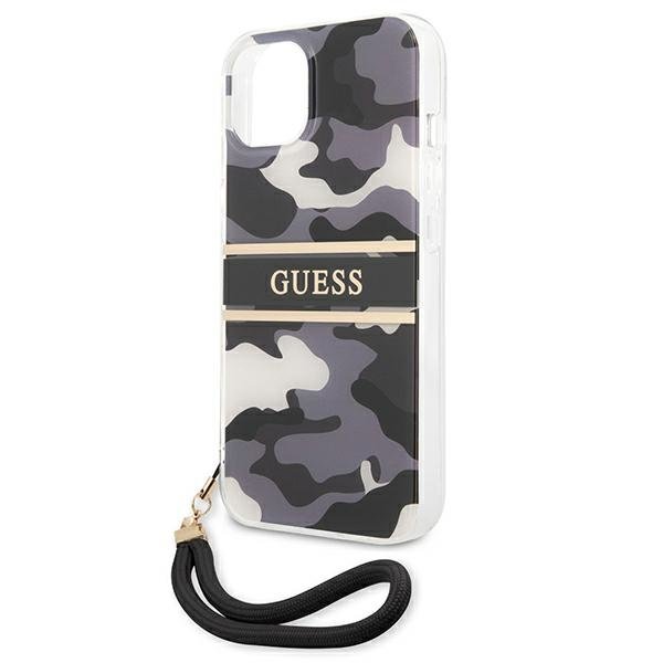 Guess Guess Camo Strap Collection Skal iPhone 13 mini - Svart
