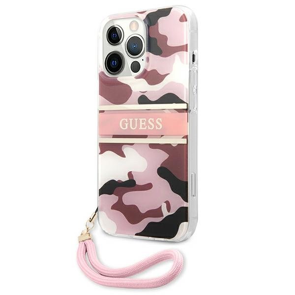 Guess Guess Camo Strap Collection Skal iPhone 13 Pro Max - Rosa