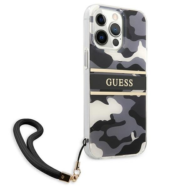 Guess Guess Camo Strap Collection Skal iPhone 13 Pro Max - Svart