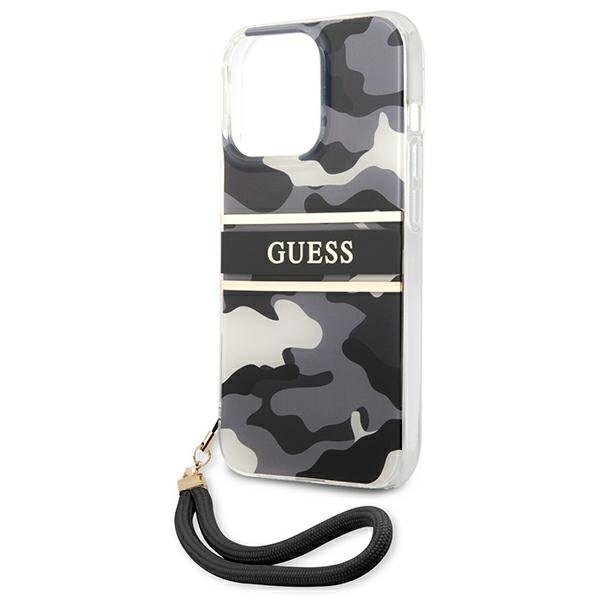 Guess Guess Camo Strap Collection Skal iPhone 13 Pro Max - Svart