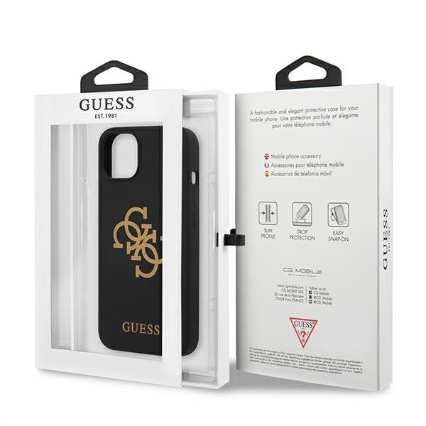 Guess Guess Silicone Logo Skal iPhone 13 mini - Svart