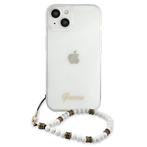 Guess Guess White Pearl Skal iPhone 13 Mini - Transparent