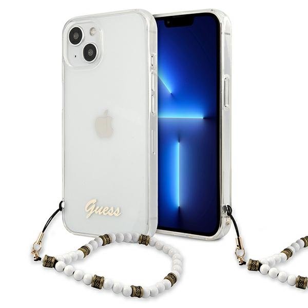 Guess Guess White Pearl Skal iPhone 13 Mini - Transparent