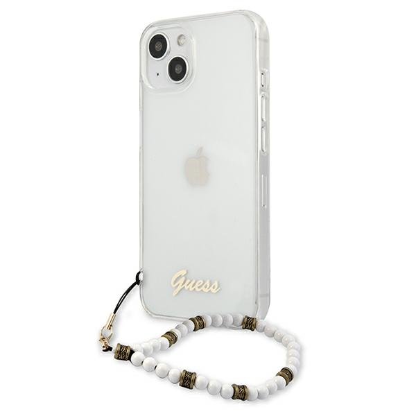 Guess Guess White Pearl Skal iPhone 13 - Transparent