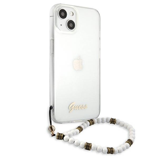 Guess Guess White Pearl Skal iPhone 13 - Transparent