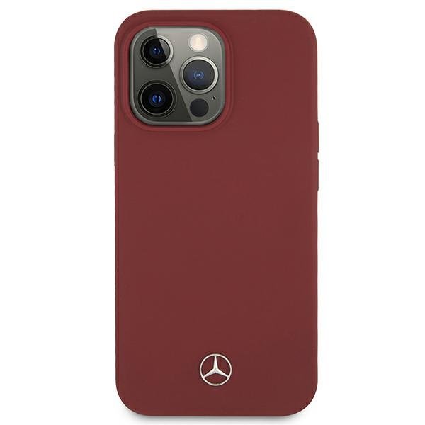 Mercedes Mercedes Silicone Line Skal iPhone 13 Pro / 13 - Röd
