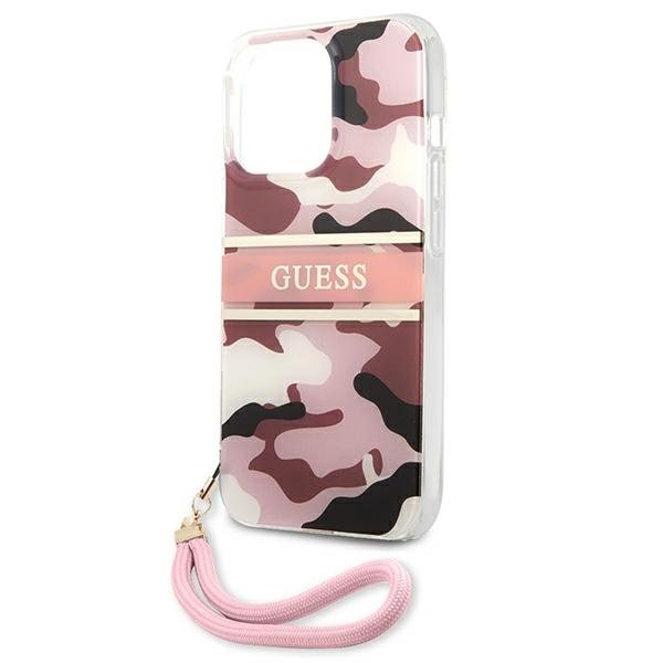 Guess Guess Camo Strap Collection Skal iPhone 13 Pro / 13 - Rosa