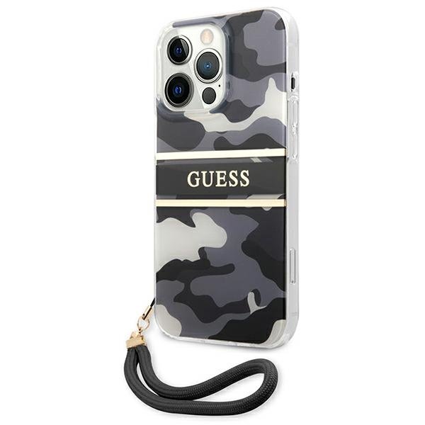 Guess Guess Camo Strap Collection Skal iPhone 13 Pro / 13 - Svart
