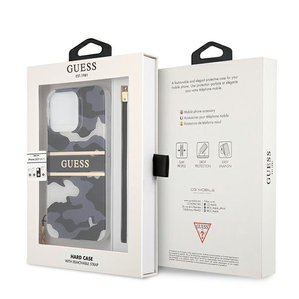 Guess Guess Camo Strap Collection Skal iPhone 13 Pro / 13 - Svart