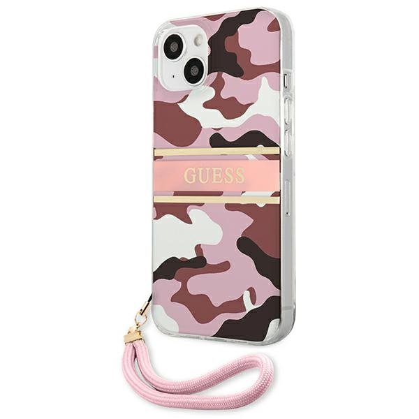Guess Guess Camo Strap Collection Skal iPhone 13 - Rosa
