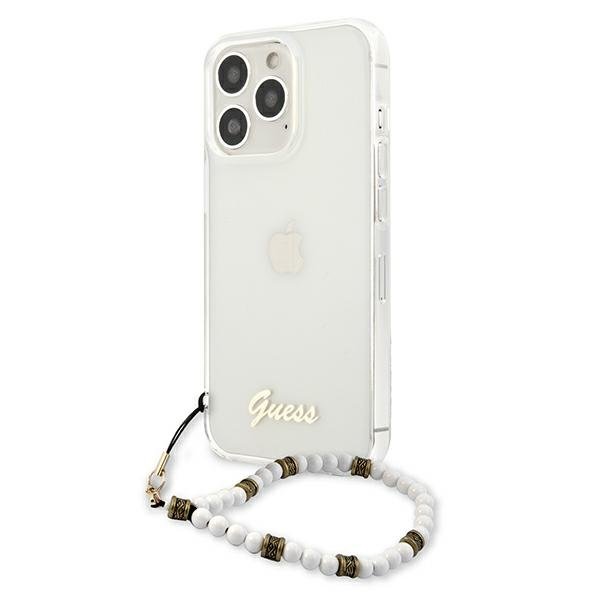 Guess Guess White Pearl Skal iPhone 13 Pro / 13 - Transparent