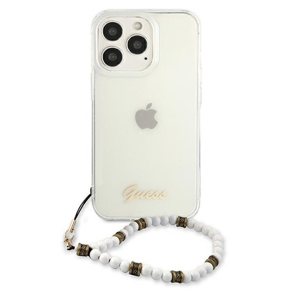 Guess Guess White Pearl Skal iPhone 13 Pro / 13 - Transparent