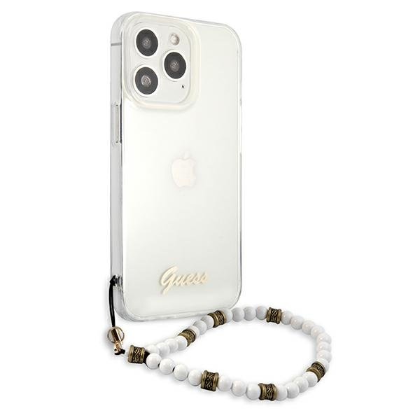 Guess Guess White Pearl Skal iPhone 13 Pro / 13 - Transparent