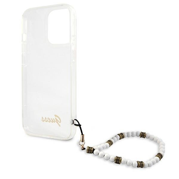 Guess Guess White Pearl Skal iPhone 13 Pro / 13 - Transparent