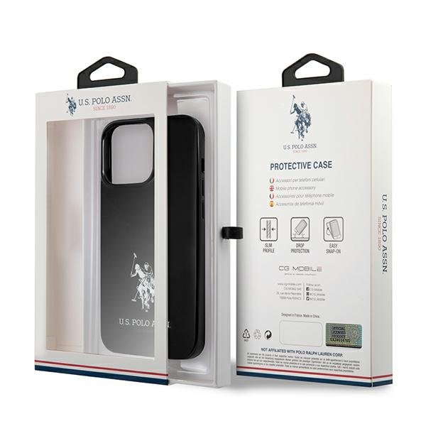US Polo US Polo Horses Logo Skal iPhone 13 Pro Max - Svart
