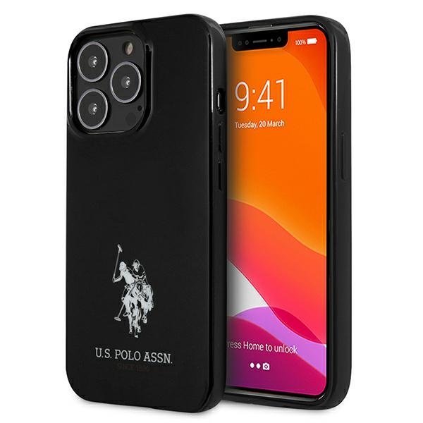 US Polo US Polo Horses Logo Skal iPhone 13 Pro Max - Svart