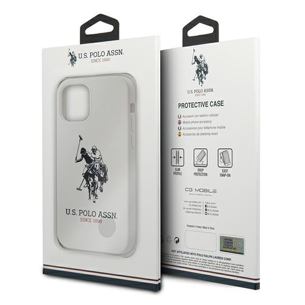 US Polo US Polo Silicone Collection Skal iPhone 12 / 12 Pro - Vit