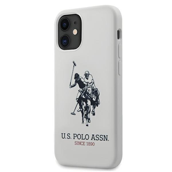 US Polo US Polo Silicone Collection Skal iPhone 12 mini - Vit