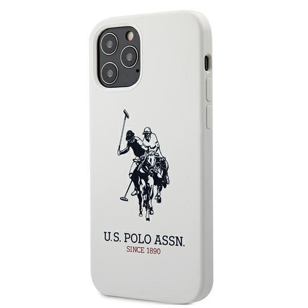US Polo US Polo Silicone Collection Skal iPhone 12 Pro Max - Vit