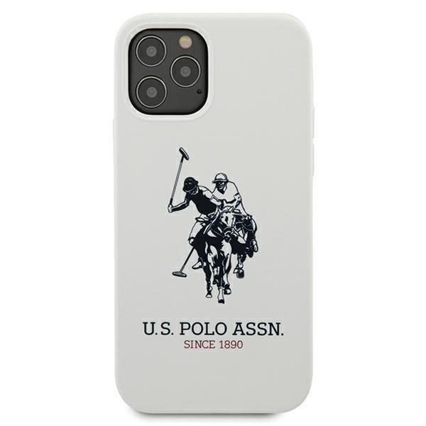 US Polo US Polo Silicone Collection Skal iPhone 12 Pro Max - Vit