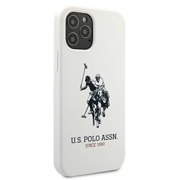 US Polo US Polo Silicone Collection Skal iPhone 12 Pro Max - Vit