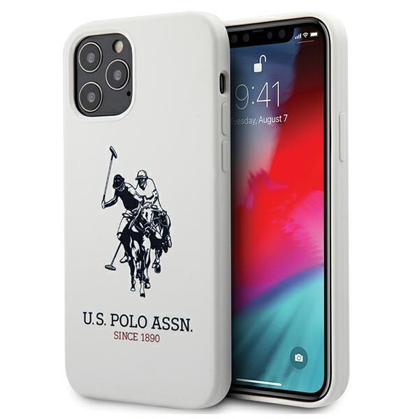 US Polo US Polo Silicone Collection Skal iPhone 12 Pro Max - Vit