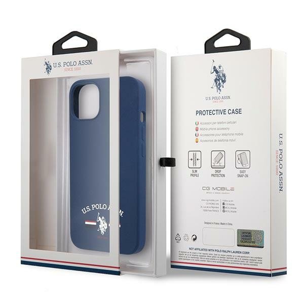 US Polo US Polo Silicone Collection Skal iPhone 13 mini - Navy Blå
