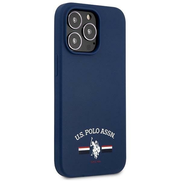 US Polo US Polo Silicone Collection Skal iPhone 13 Pro Max - Marinblå