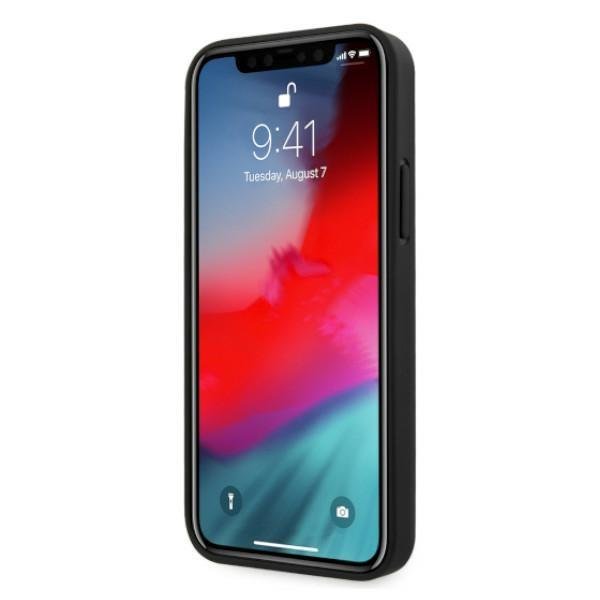 BMW BMW Läder Deboss Skal iPhone 12 Pro Max - Svart