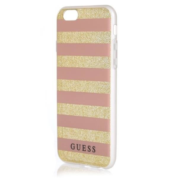 Guess Guess Ethnic Chic Stripes 3D Skal iPhone 6 / 6S - Guld / Rosa