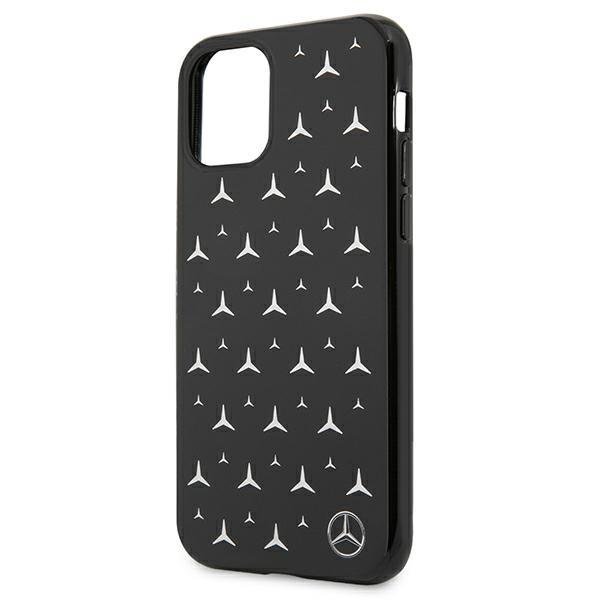 Mercedes Mercedes Silver Stars Pattern Skal iPhone 11 - Svart