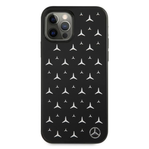 Mercedes Mercedes Silver Stars Pattern Skal iPhone 12 Pro Max - Svart