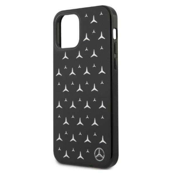 Mercedes Mercedes Silver Stars Pattern Skal iPhone 12 Pro Max - Svart