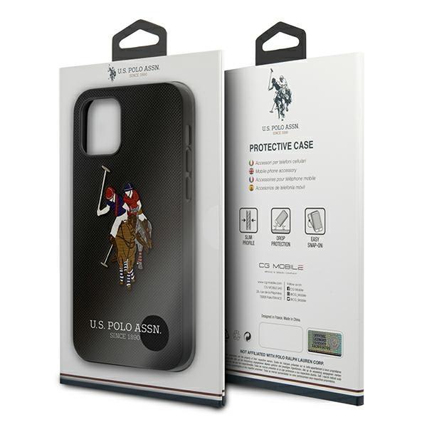 US Polo US Polo Embroidery Collection Skal iPhone 12 Pro Max - Svart